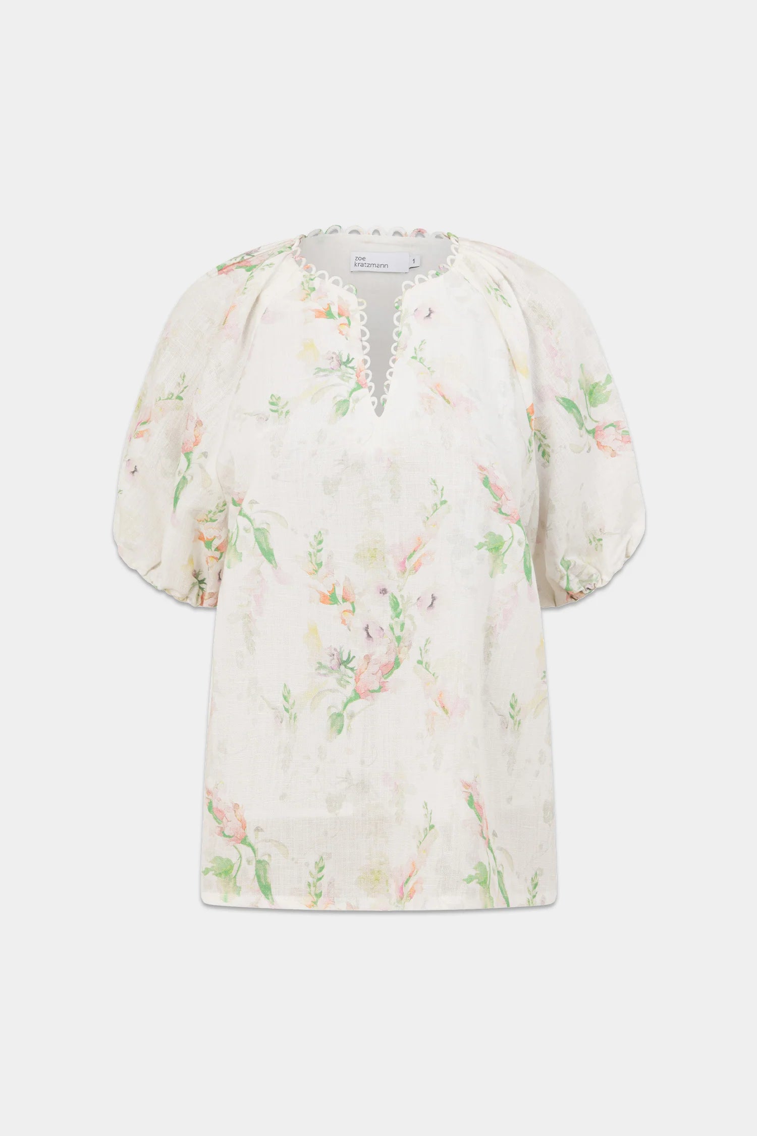 Perceive Top- Painterly Bloom