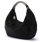 Pixie Crystal Mesh Bag - Black