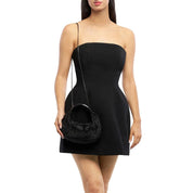 Pixie Crystal Mesh Bag - Black