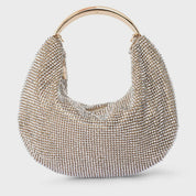 Pixie Crystal Mesh Bag - Champagne