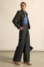 Plume Jacket- Midnight Check