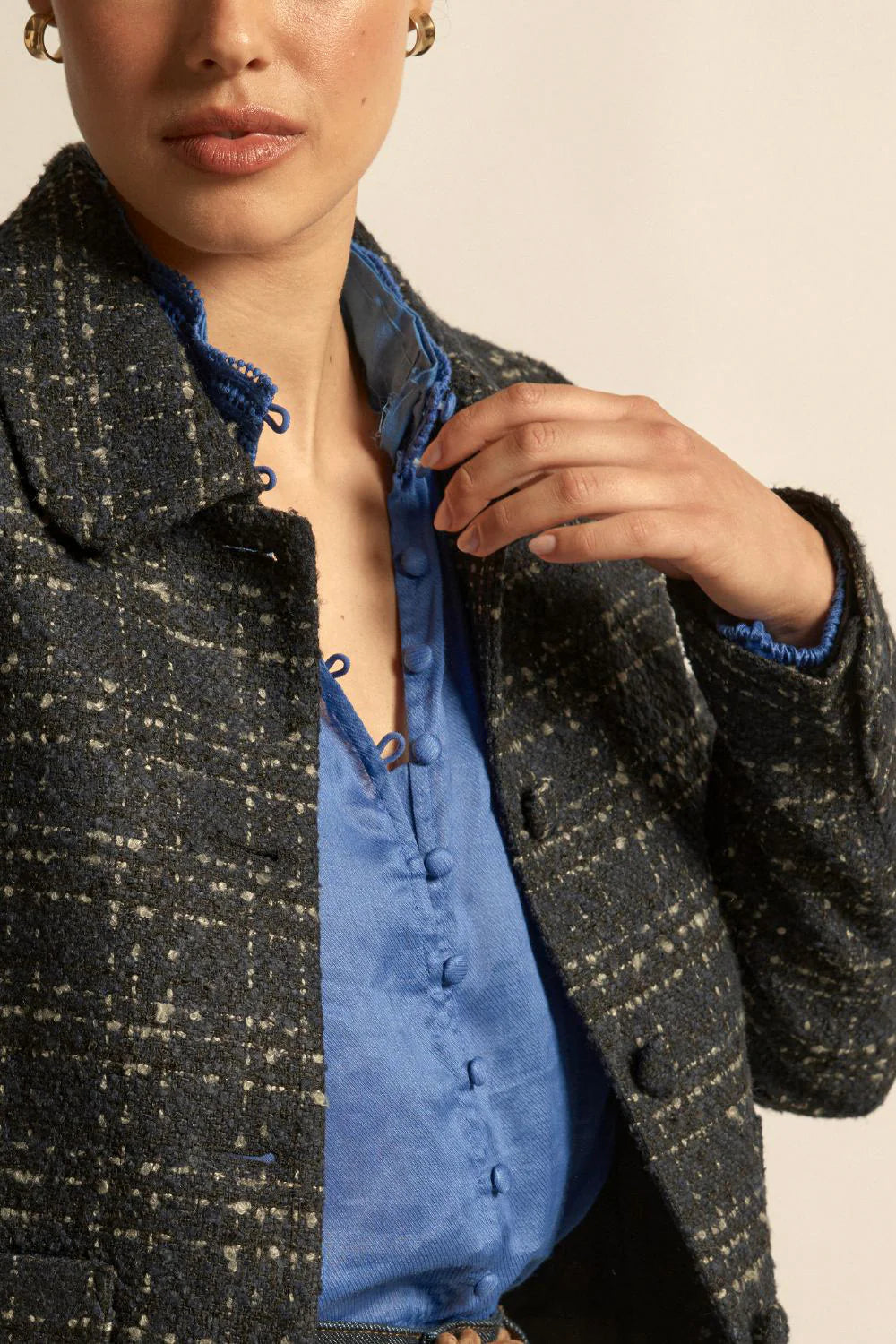 Plume Jacket- Midnight Check