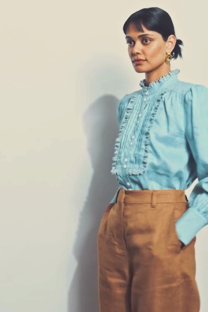 Haze Top - Dusty Blue