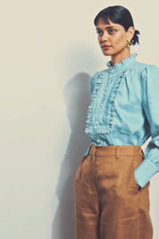 Haze Top - Dusty Blue