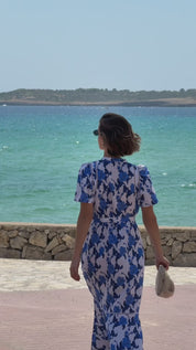 Linen Print Cable Dress