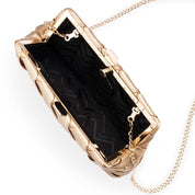 QUINN Woven Clutch - Gold - Presence Hamilton