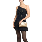 QUINN Woven Clutch - Gold - Presence Hamilton