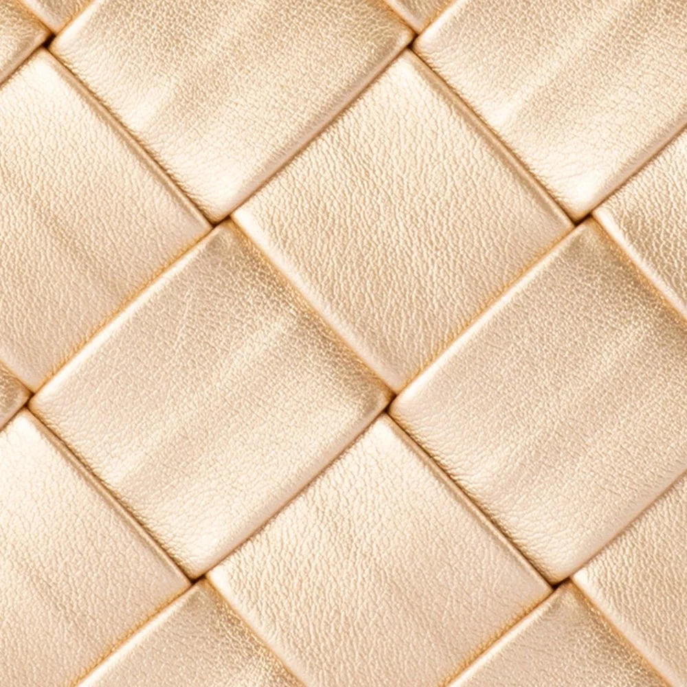 QUINN Woven Clutch - Gold - Presence Hamilton