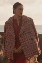 Revel Jacket- Berry Check