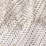 Rita Woven Clutch- Silver