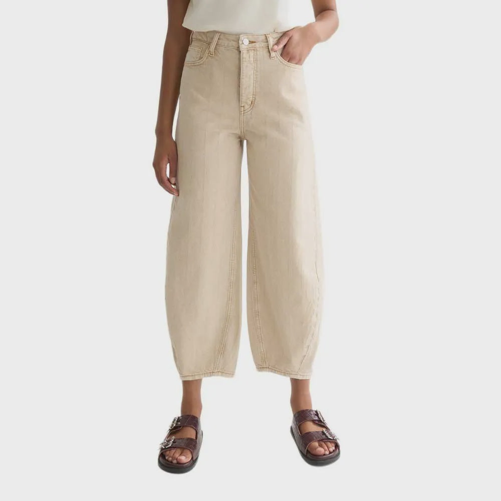 The Loop High Rise Barrel Leg- Travertine