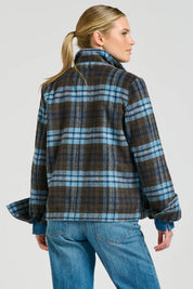 The Heston Jacket- Blue Plaid - Presence Hamilton