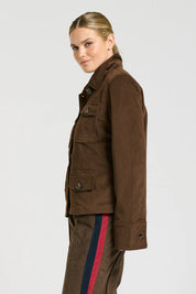 The Hemming Velvet Twill Jacket- Chocolate