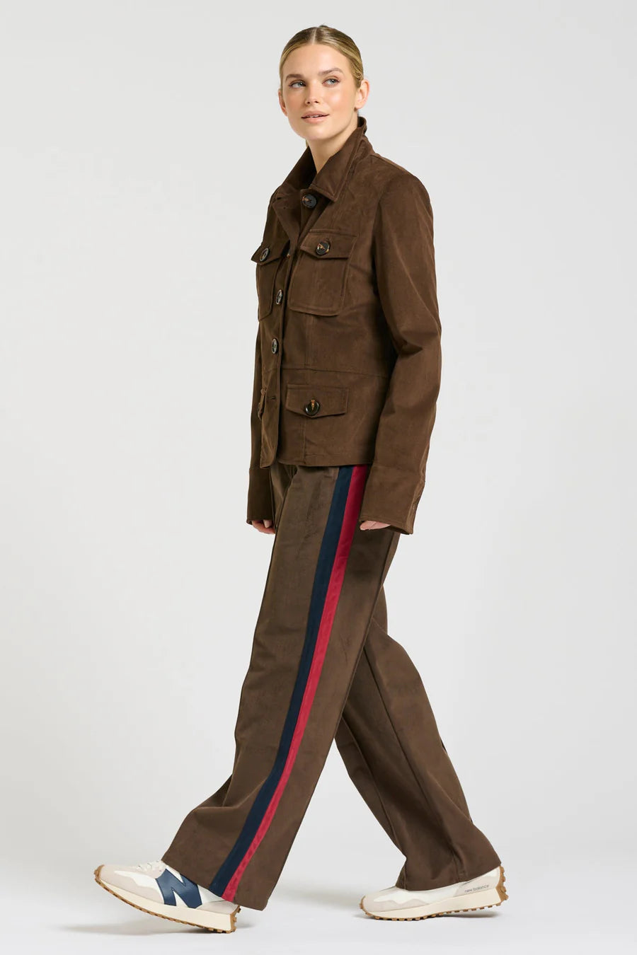 The Hemming Velvet Twill Jacket- Chocolate