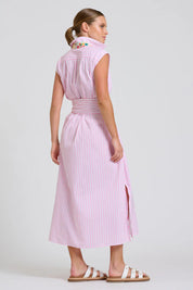 The Sloane Oversized Sleeveless Shirtdress