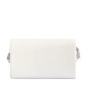 Stella Rosette Clutch - White - Presence Hamilton