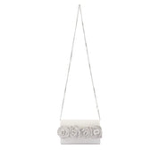 Stella Rosette Clutch - White - Presence Hamilton
