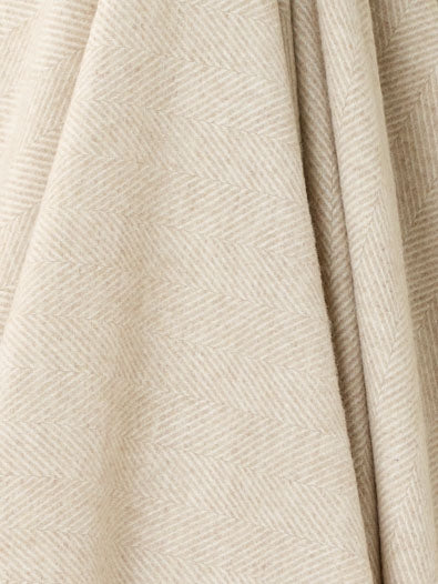 Bronte Herringbone Throw-Beige