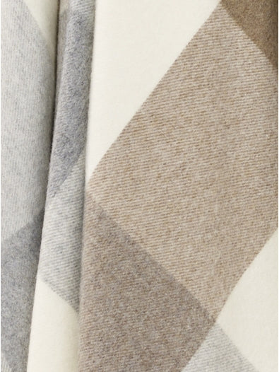 Bronte Block Islay Throw- Natural