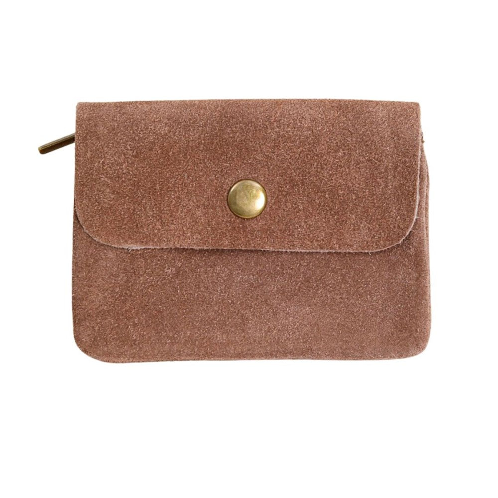 MAISON FANLI - Coin Purse - Suede Taupe