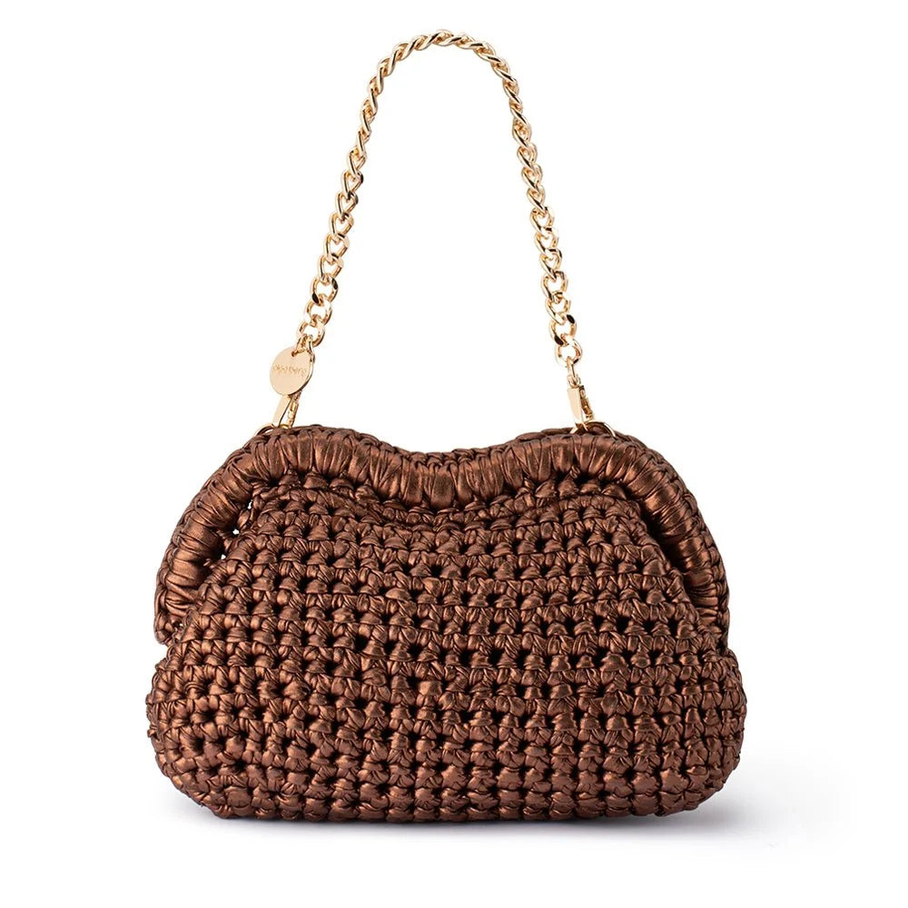 Taylor Crochet Clutch -Bronze