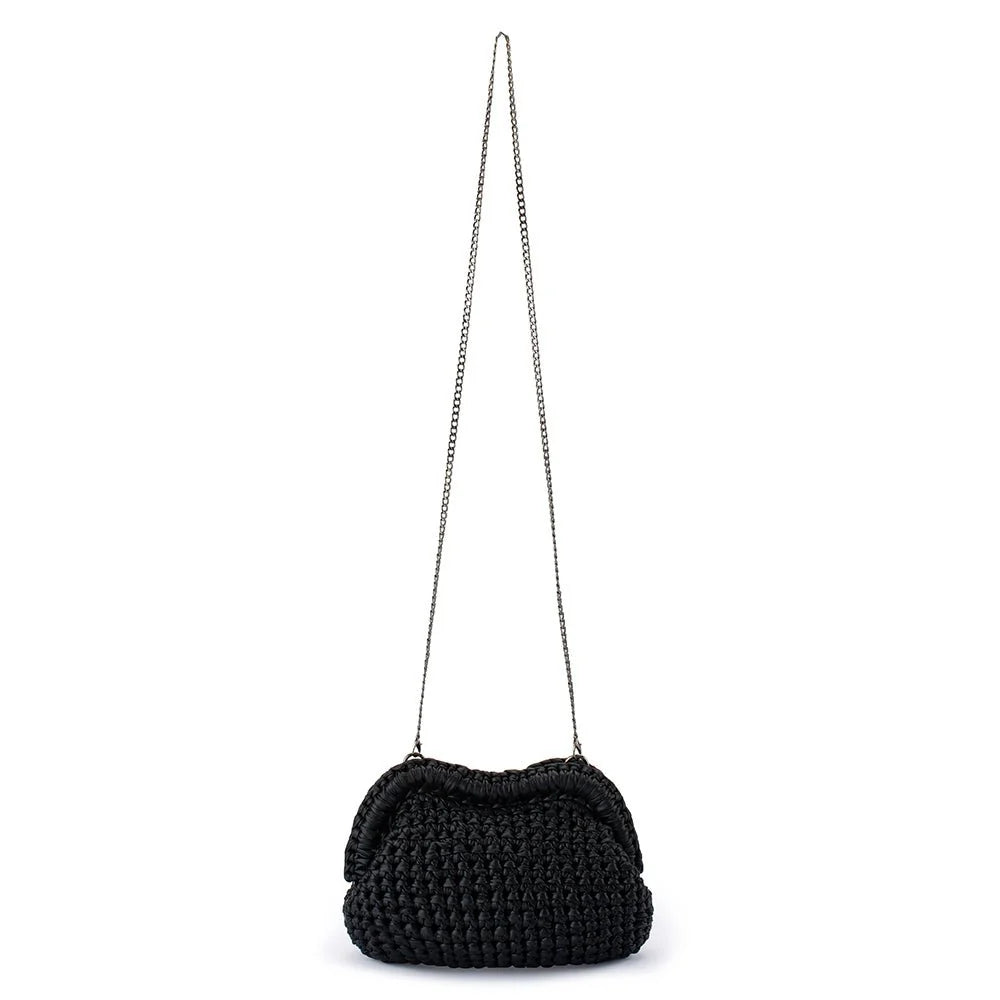 Taylor Crochet Clutch - Black