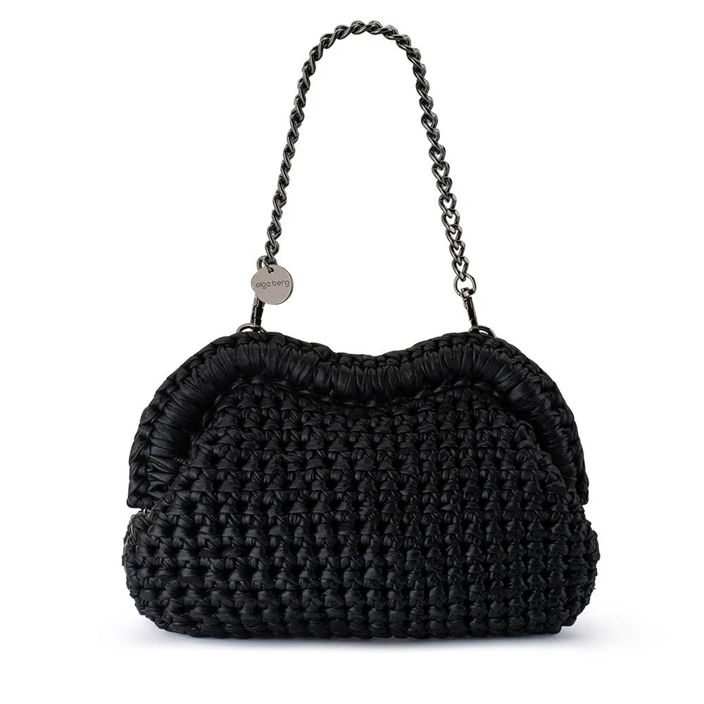 Taylor Crochet Clutch - Black