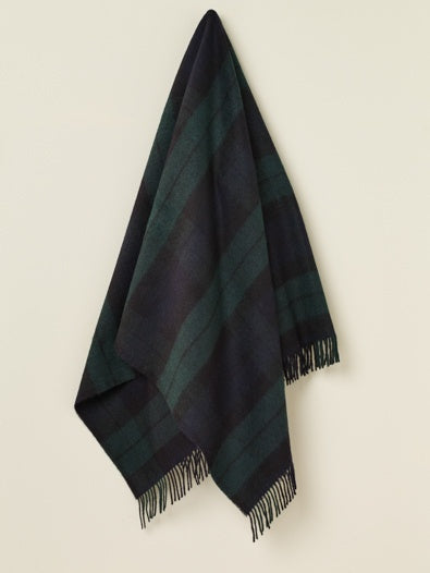 Bronte Tartan Throw- Black Watch