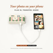 Timelens Digital Camera- Cream Rosemary Stripe