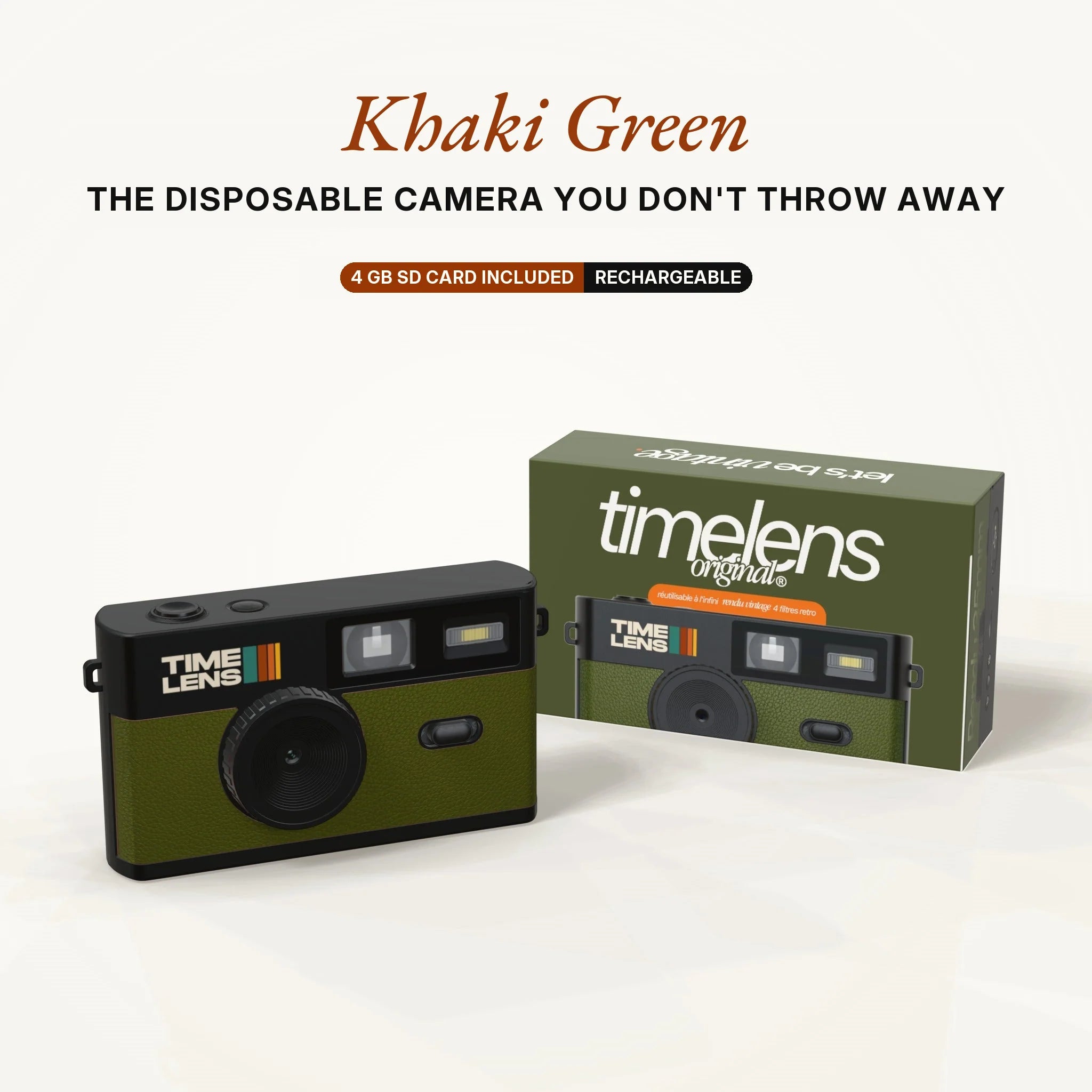 Timelens Digital Camera- Khaki