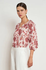 Vow Top - Rose Paisley