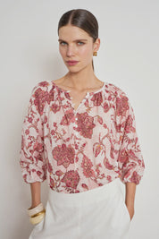 Vow Top - Rose Paisley