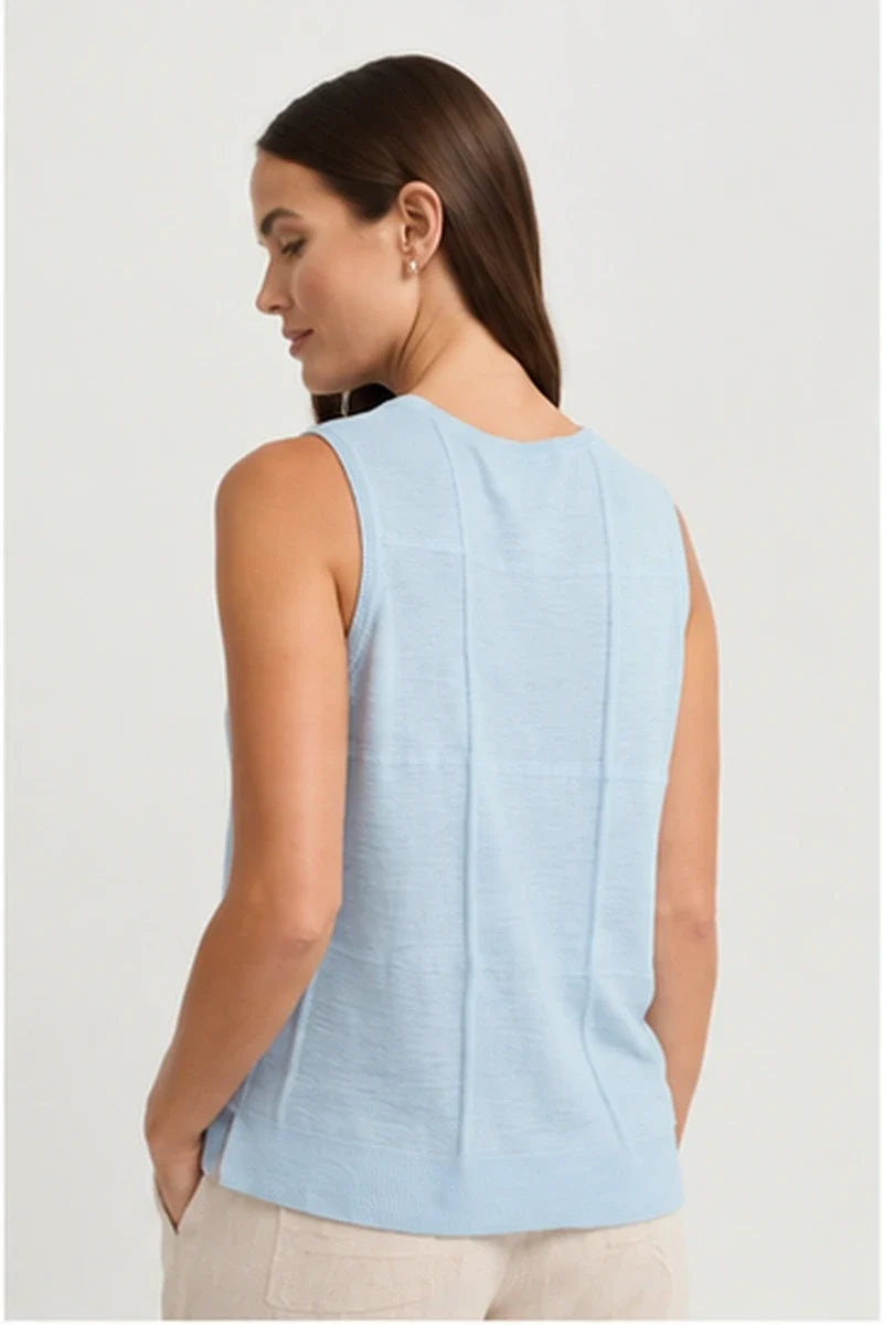 Obscurity Knit Tank- Mist
