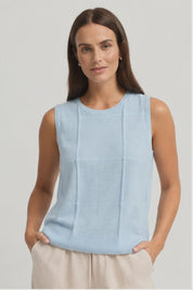 Obscurity Knit Tank- Mist